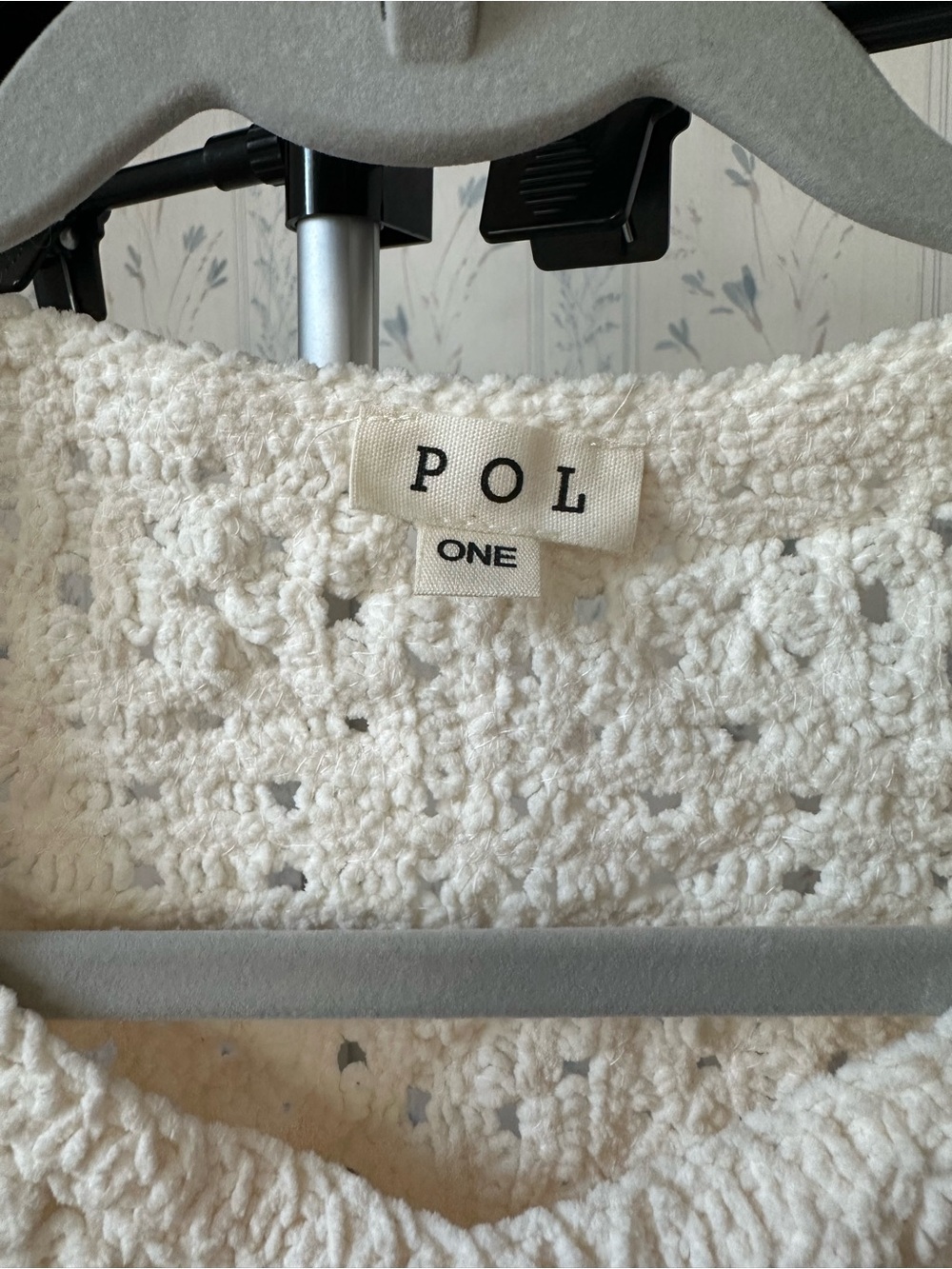 POL Cream Crochet Sweater - Picture 3 of 12